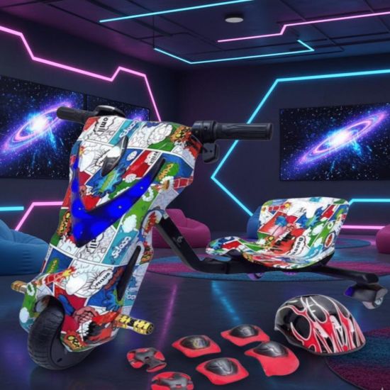 صورة سكوتر درفت 250W بتصميم أبو سبعة مع إضاءة LED